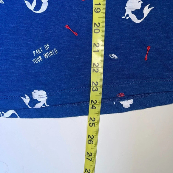 Disney The Little Mermaid Navy Blue Short Sleeve Graphic Tee Small Women’s - Picture 7 of 10